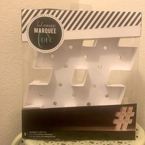 Marquee Hashtag Letter Kit